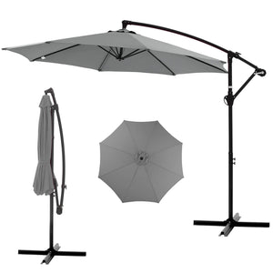 Sweetcrispy 10ft Cantilever Patio Umbrella for Garden, Backyard, Poolside