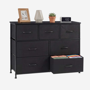 Sweetcrispy Dresser Wooden Top with Storage for Living Room Bedroom