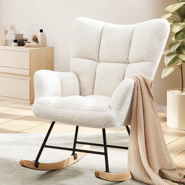 Sweetcrispy Rocking Chair Soft and Thick for Nursery