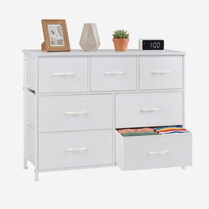 Sweetcrispy Dresser Wooden Top with Storage for Living Room Bedroom