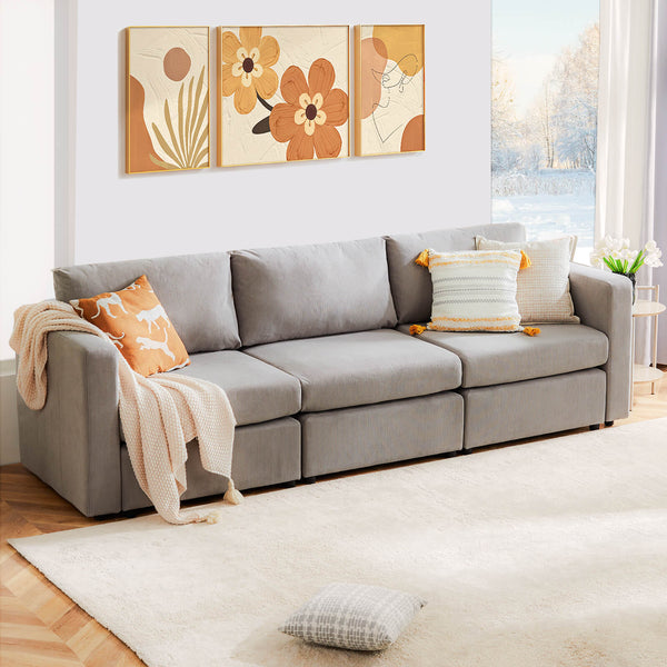 Sweetcrispy Convertible Combo Sofa Bed for Living Room