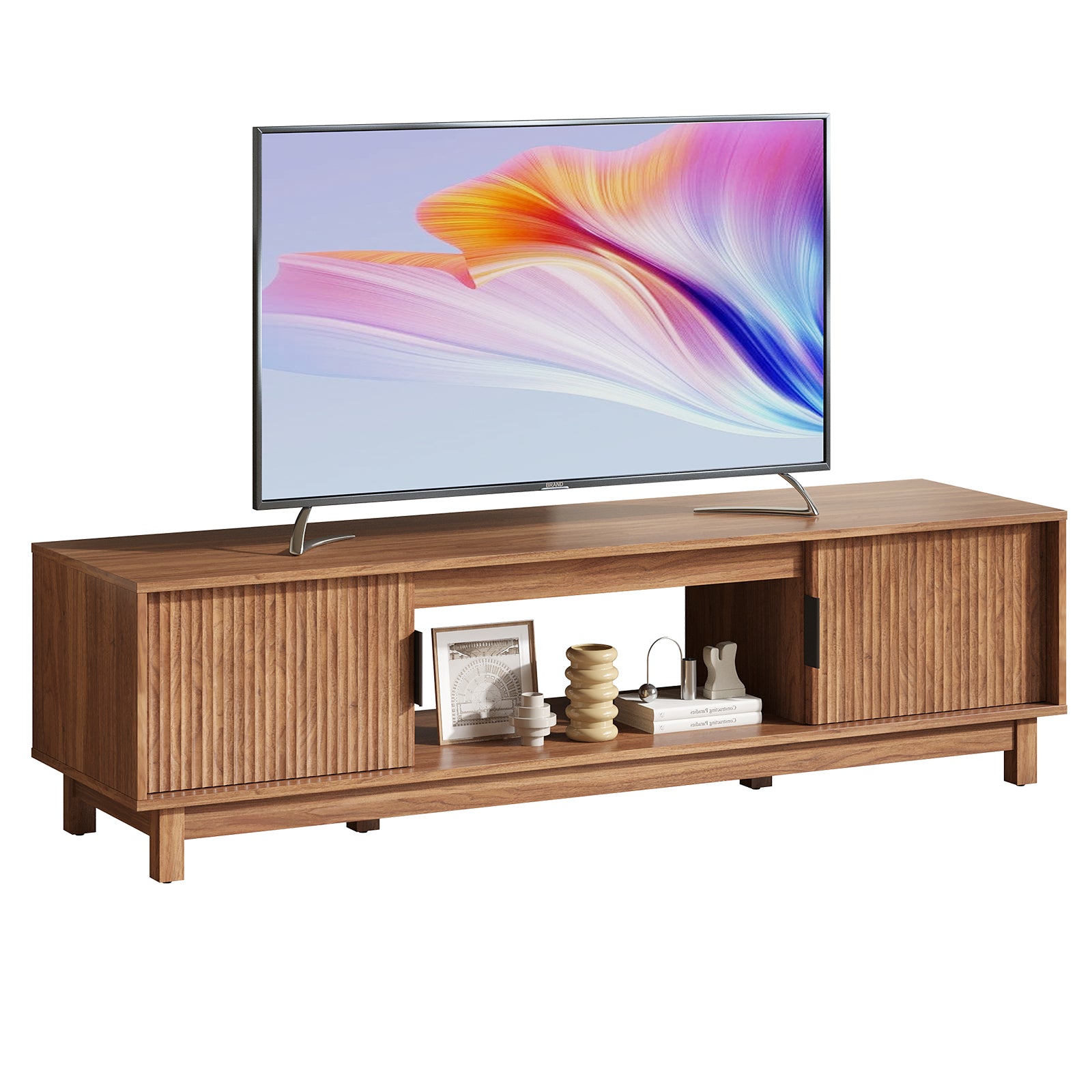 Sweetcrispy Boho TV Stand with Storage, Entertainment Center for TVs up to 65” – sweetcrispy