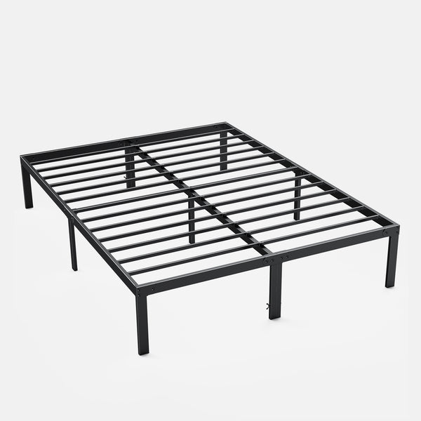 Sweetcrispy Heavy Duty Metal Bed Frame with Under-Bed Storage for Bedroom