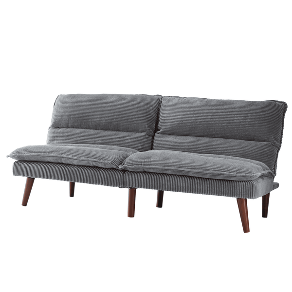 Sweetcrispy Corduroy Convertible Futon Sofa Bed for Living Room & Small Spaces