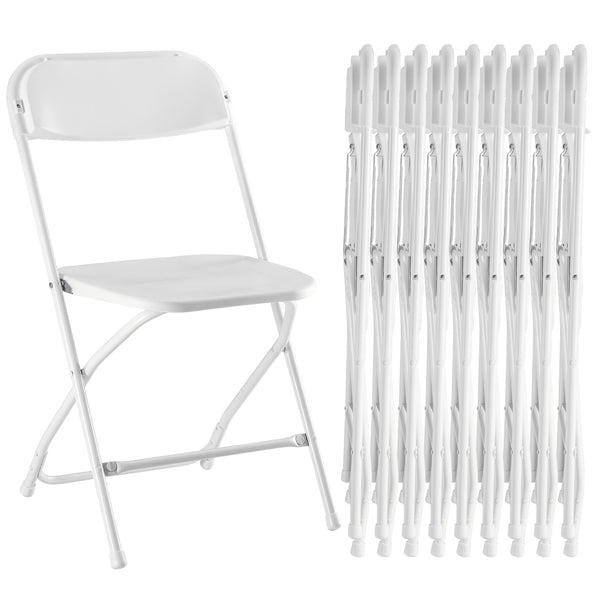Sweetcrispy Lightweight Plastic Folding Chair for Indoor & Outdoor Use