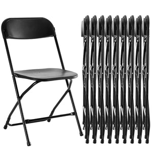 Sweetcrispy Lightweight Plastic Folding Chair for Indoor & Outdoor Use