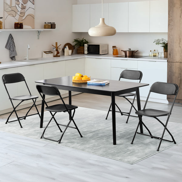 Sweetcrispy Lightweight Plastic Folding Chair for Indoor & Outdoor Use