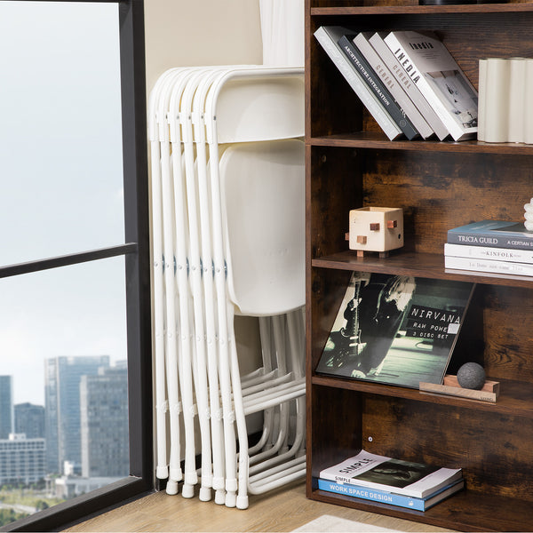 Sweetcrispy Lightweight Plastic Folding Chair for Indoor & Outdoor Use