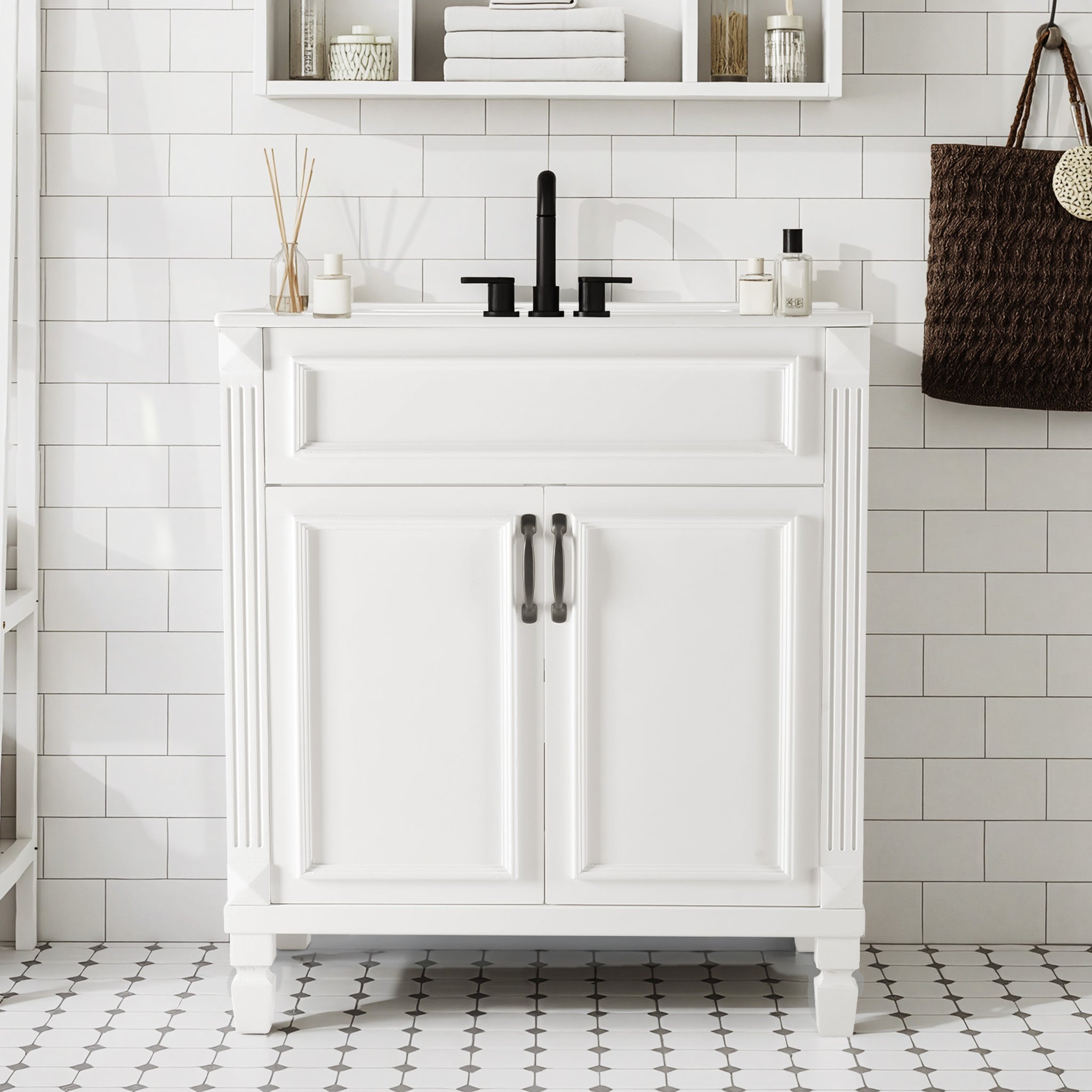 Sweetcrispy Modern Bathroom Vanity Cabinet with Sink, 2 Door and Multiple Drawers – sweetcrispy