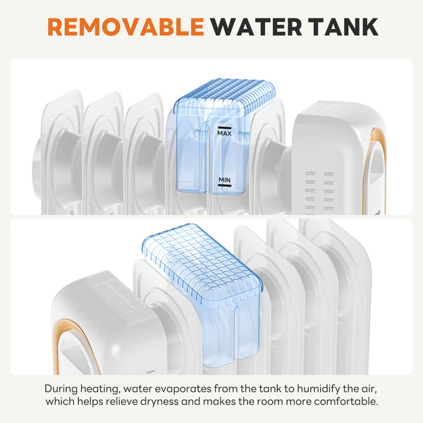 Sweetcrispy SilentRadiate Oil-Filled Radiator Heater for Indoor Use