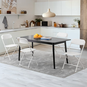 Sweetcrispy Lightweight Plastic Folding Chair for Indoor & Outdoor Use