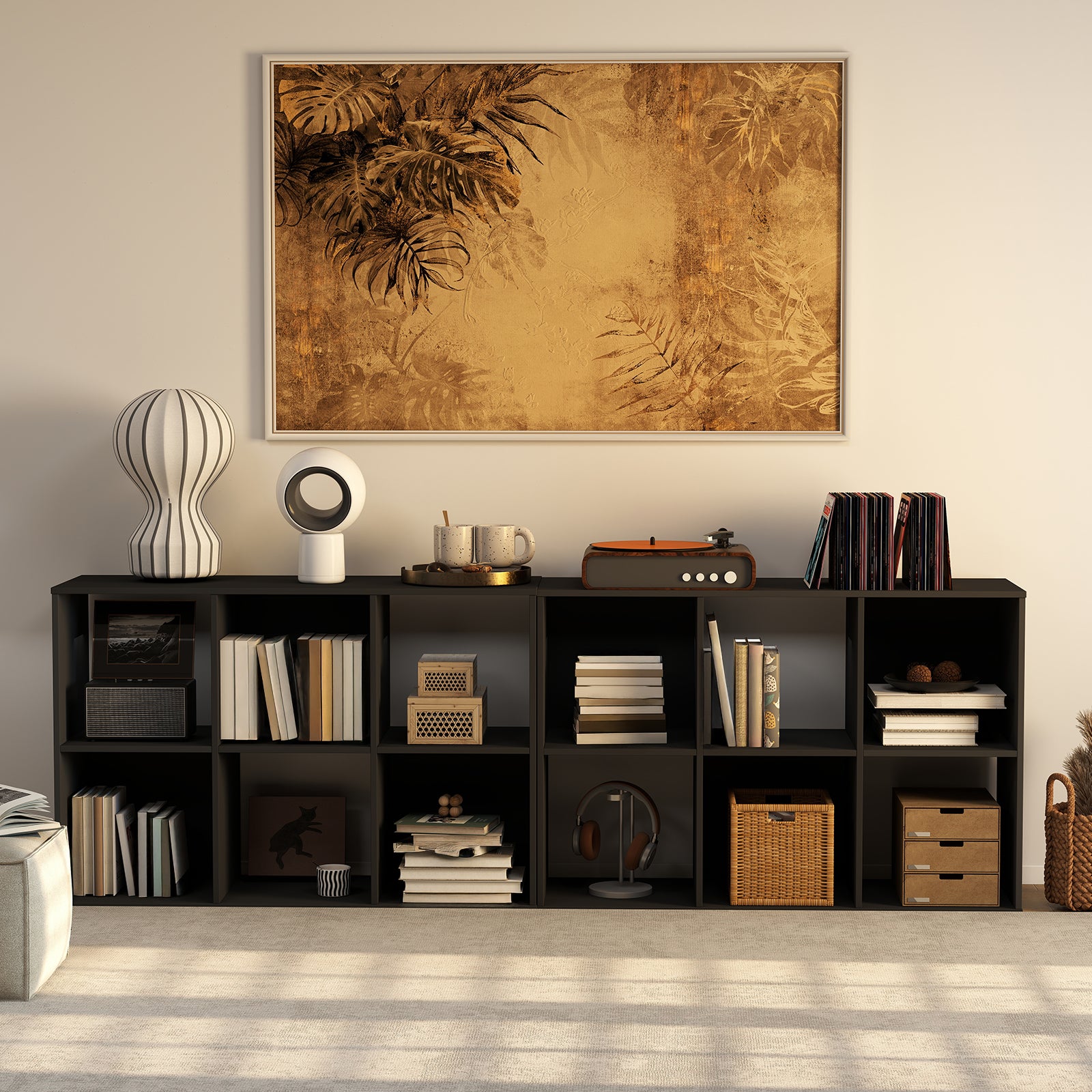 Sweetcrispy Open-Concept Cube Storage Units for Living Room, Bedroom,