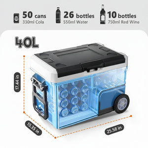 Sweetcrispy Smart Portable Car Refrigerator for Camping & Road Trips
