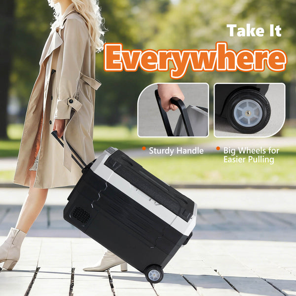Sweetcrispy Smart Portable Car Refrigerator for Camping & Road Trips