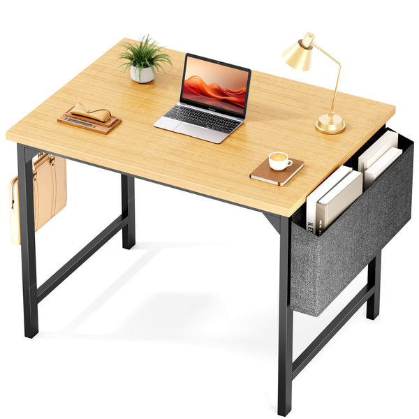 Sweetcrispy Computer Desk with Organizer for Office Bedroom