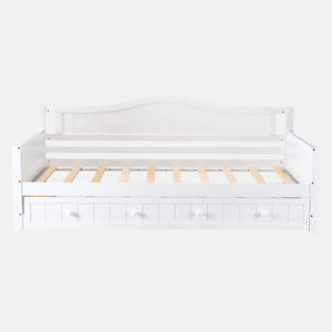 Sweetcrispy SpaceWise Twin Daybed with Trundle Bed for Small Apartments
