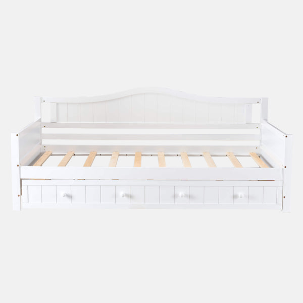 Sweetcrispy SpaceWise Twin Daybed with Trundle Bed for Small Apartments