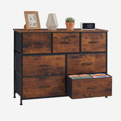 Sweetcrispy Dresser Wooden Top with Storage for Living Room Bedroom