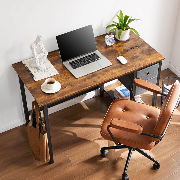 Sweetcrispy Computer Desk with Drawers for Bedroom Playroom