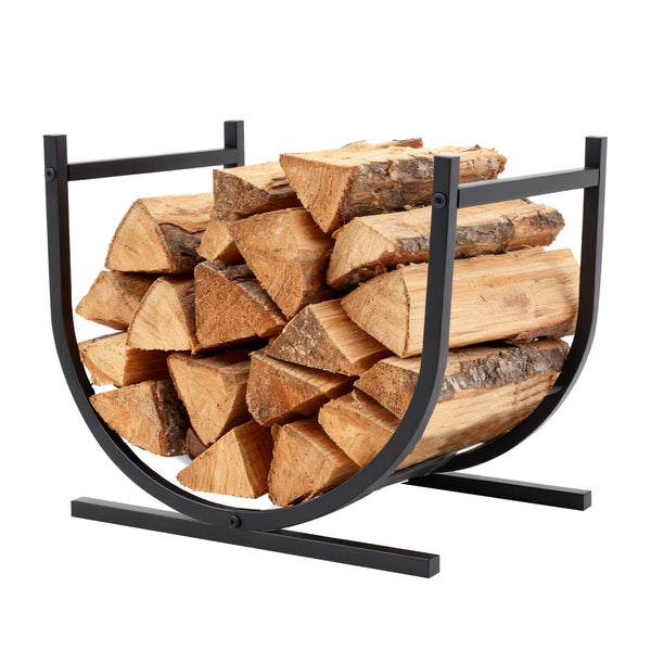 Sweetcrispy SteadyHearth Heavy Duty U-Shaped Firewood Rack