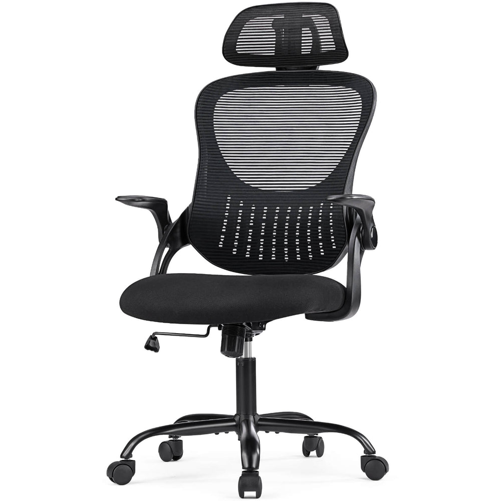 Sweetcrispy Office Chair High Back with Adjustable Headrest for Office