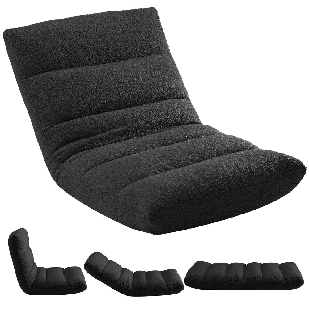 Sweetcrispy 14-Position Memory Foam Folding Floor Chair for Gaming, Reading & Meditation
