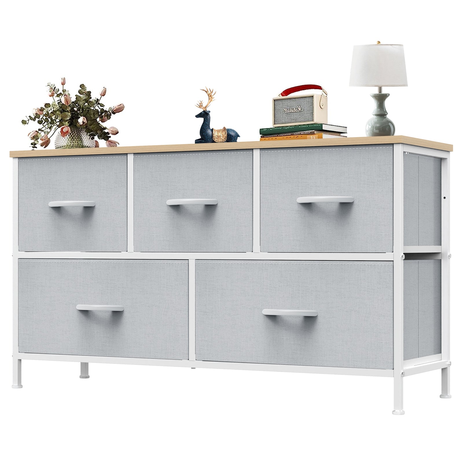 SWEETCRISPY Fabric Dresser, Storage Chest For Bedroom, Closet, Living Room, Hallway
