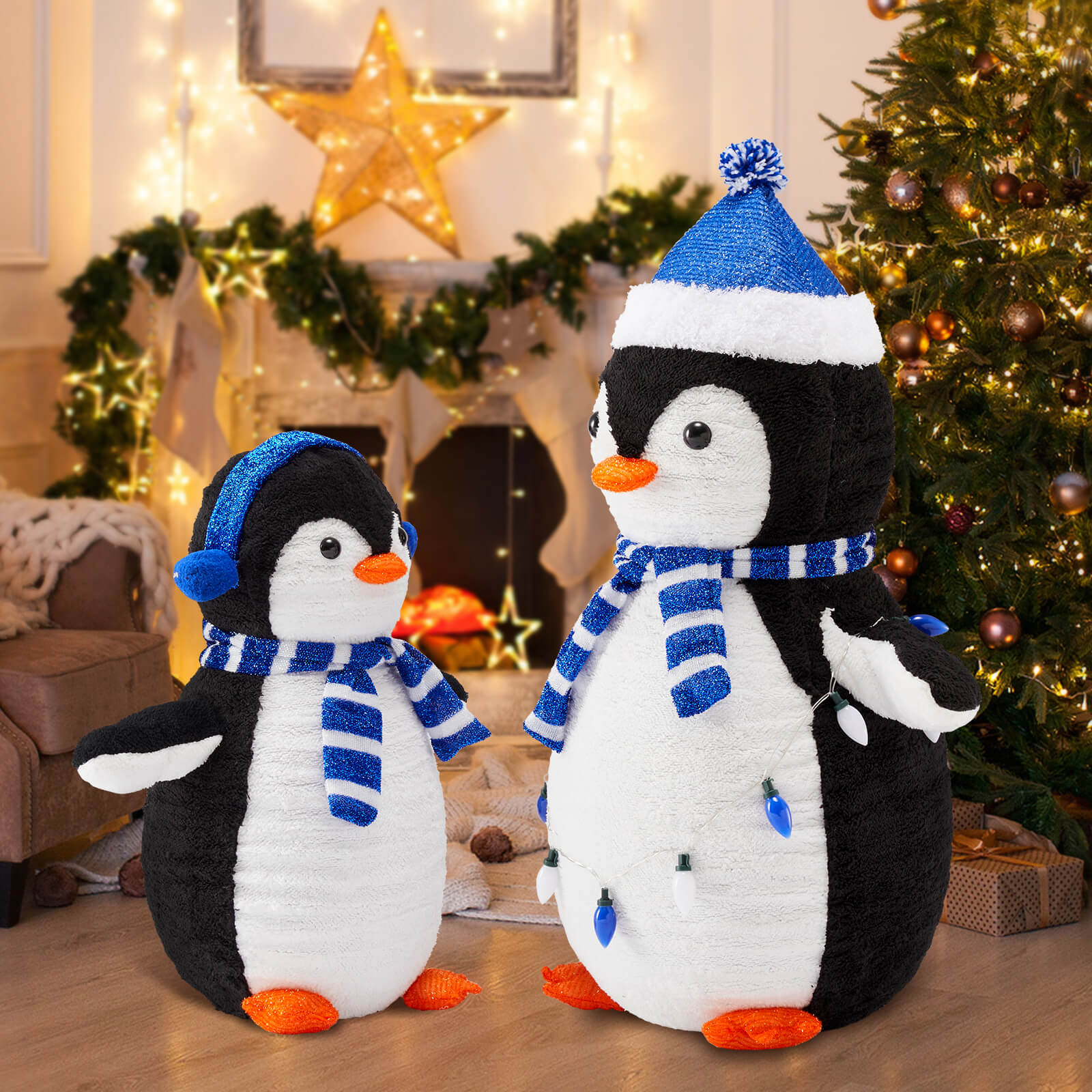 Sweetcrispy Lighted Penguin Set Outdoor Christmas Decoration – sweetcrispy