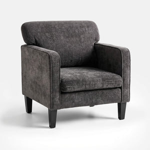 Sweetcrispy Adjustable Backrest Accent Chair for Living Room, Bedroom, Office