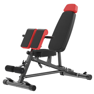 Sweetcrispy Adjustable Weight Bench, Foldable Strength Training Bench with 6 Backrest Positions, Incline Decline Flat Modes, 660 lbs Capacity for Home Gym Workout