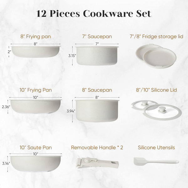 Sweetcrispy Pot and Pan Set, Kitchen Essentials