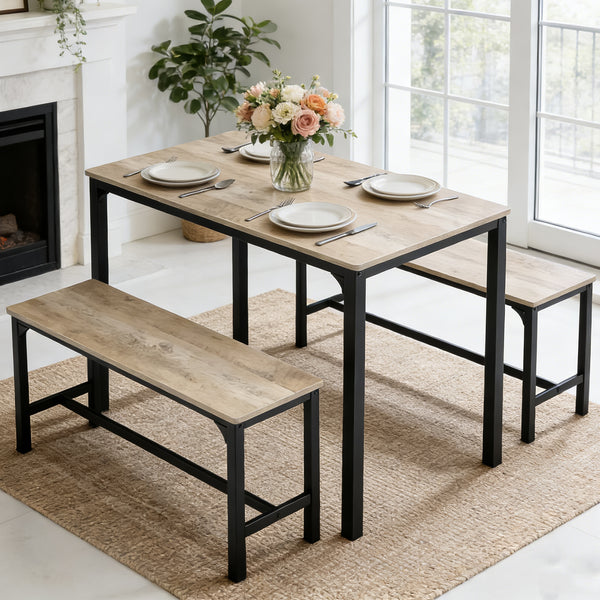 Sweetcrispy 3-Piece / 4-Piece Dining Table Set for Small Spaces, Apartments & Dining Rooms