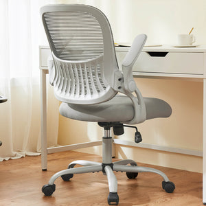 Sweetcrispy Office Chair with Wheels Reversible Armrests
