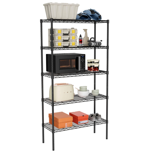 Sweetcrispy Shelf Metal Heavy Duty Construction For Kitchen Pantry