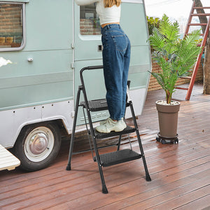 Sweetcrispy Anti-Slip Ladder for Accessing and Storing Items