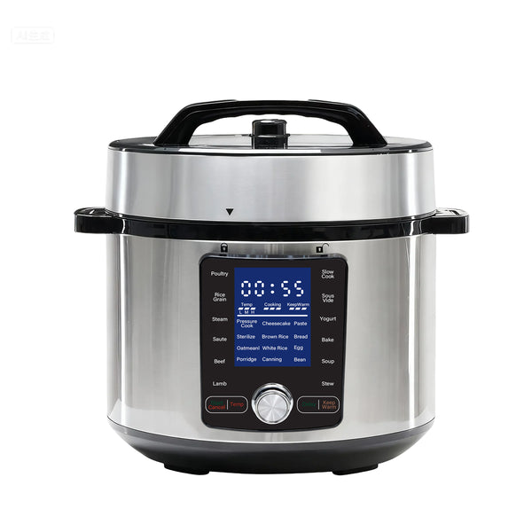 Sweetcrispy 12-in-1 Multi-Function Electric Pressure Cooker with Stainless Steel Exterior