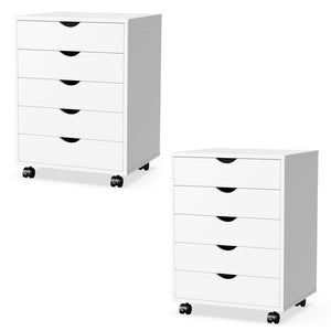 Sweetcrispy 5 Drawer Chest of Drawers for Living Room Office