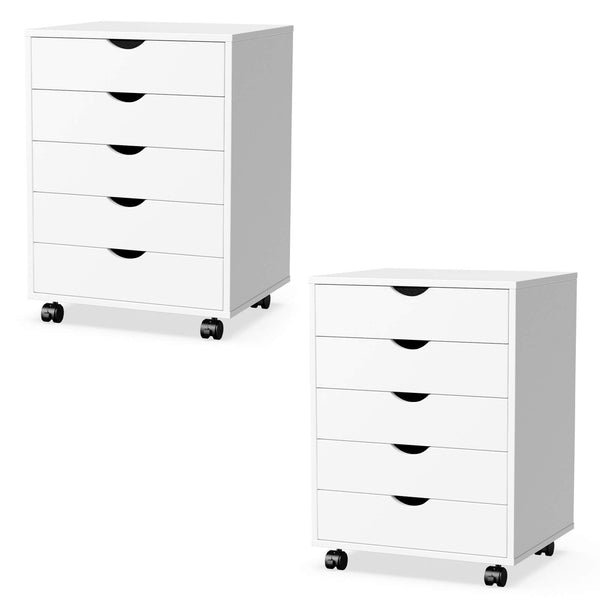 Sweetcrispy 5 Drawer Chest of Drawers for Living Room Office
