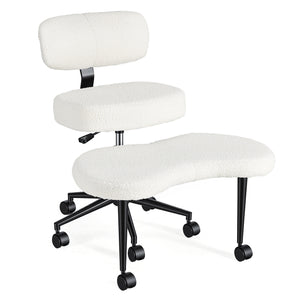 Sweetcrispy Ergonomic Cross-Legged Swivel Chair for Relaxation & Meditation