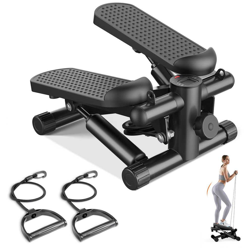 edx Steppers for Exercise, Mini Home Fitness Step with Resistance, Load Capacity 300lbs, with Digital Display, for Indoor Fitness