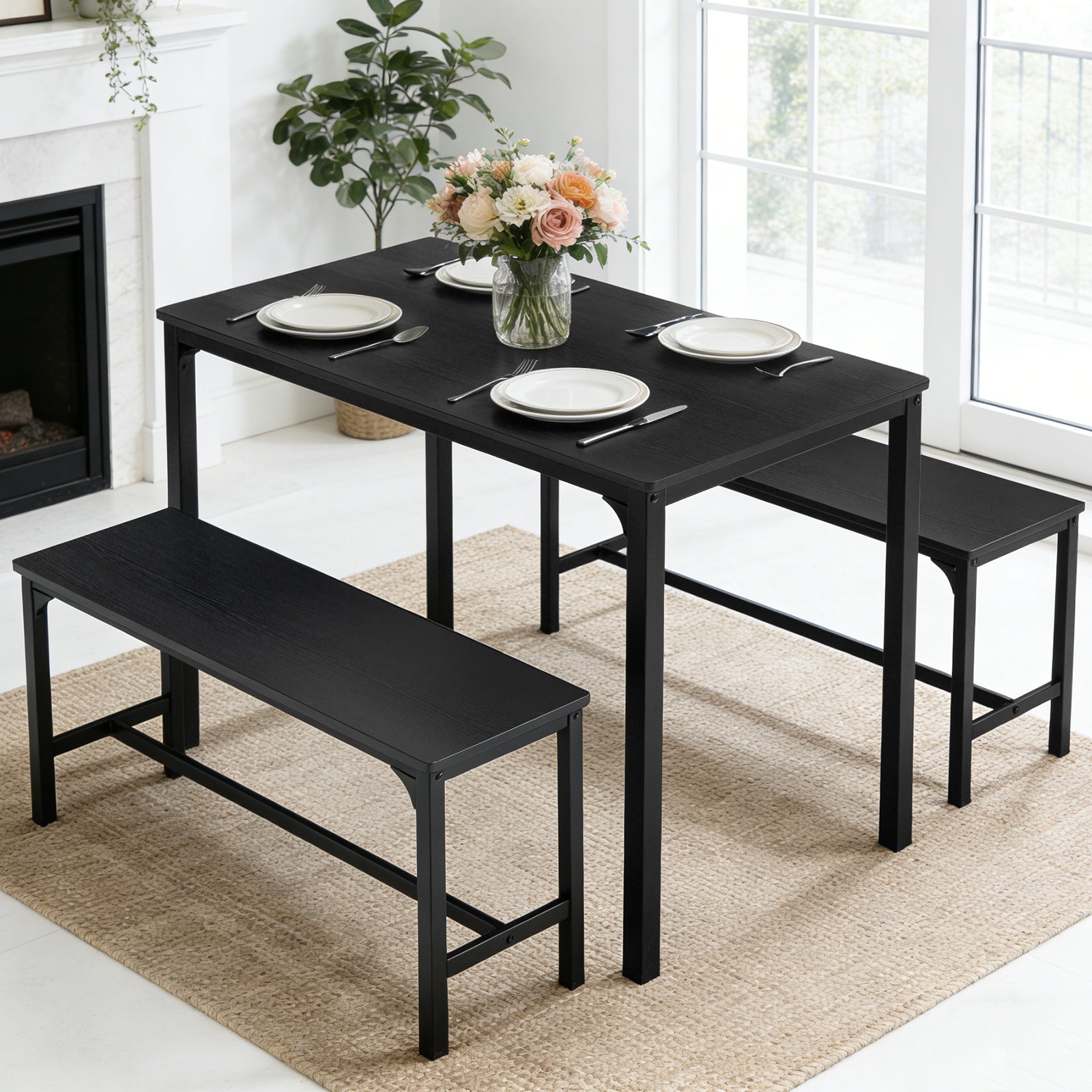 Sweetcrispy 3-Piece / 4-Piece Dining Table Set for Small Spaces, Apartments & Dining Rooms – sweetcrispy