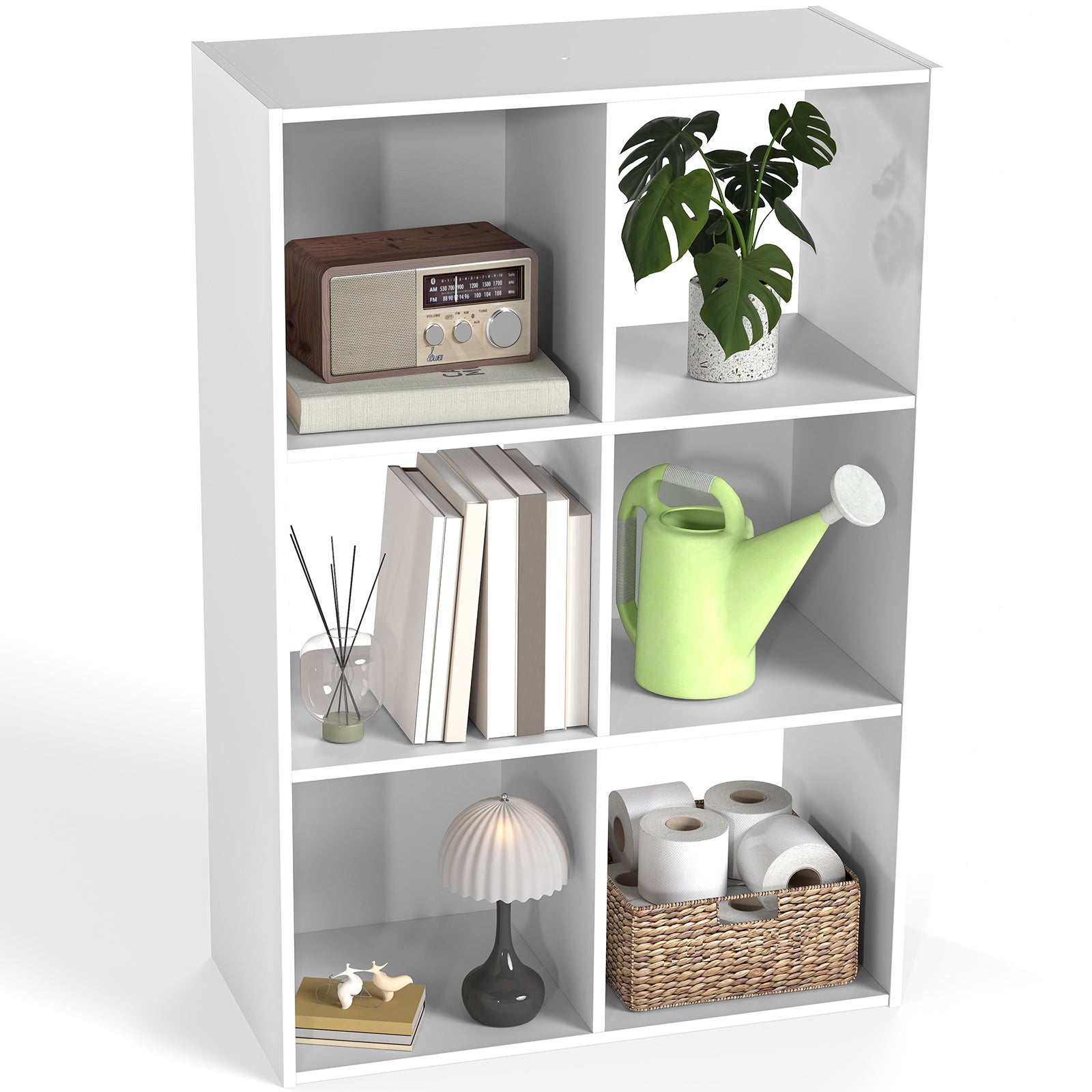 EDX Storage Organizer, Open Cube Storage Bookcase with 3 Removable Back Panels for Living Room, Bedroom & Office – EDX