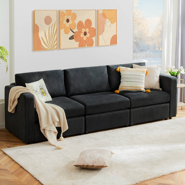 Sweetcrispy Convertible Combo Sofa Bed for Living Room