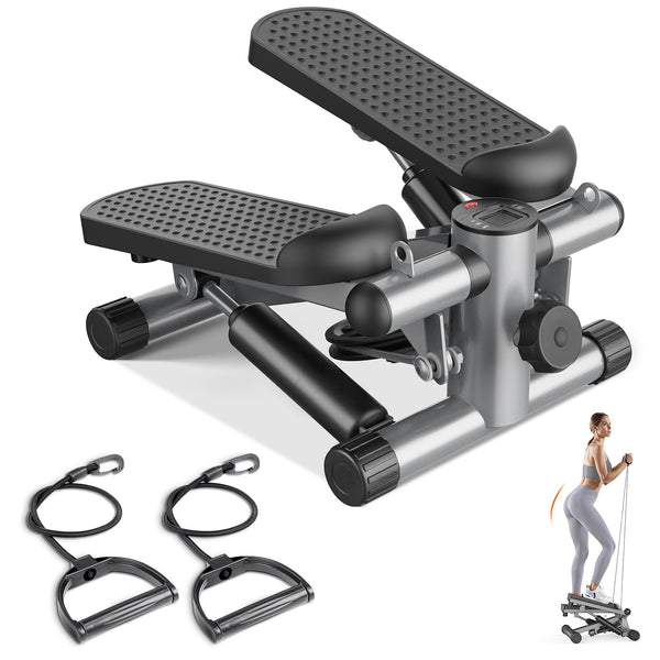 edx Steppers for Exercise, Mini Home Fitness Step with Resistance, Load Capacity 300lbs, with Digital Display, for Indoor Fitness