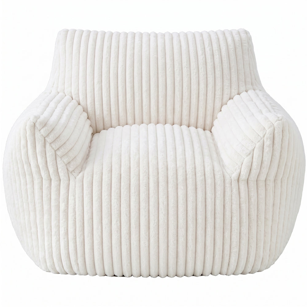 Sweetcrispy Bean Bag Chair, High-Rebound Foam Sofa, Soft Lounge Chair for Living Room, Bedroom and Dorm