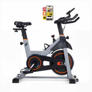 Sweetcrispy Magnetic Resistance-Type Quiet Home Exercise Bike with App Control