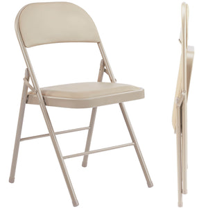 Sweetcrispy Leather Folding Chair for Events and Home Use