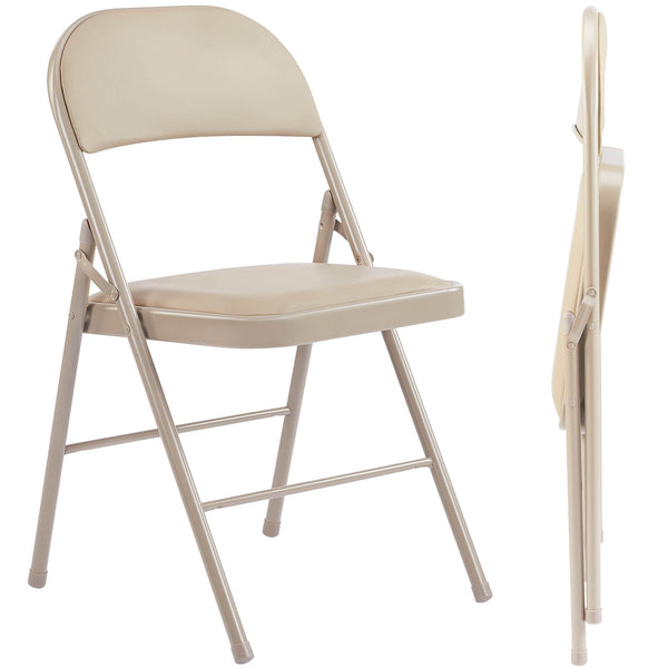 Sweetcrispy Leather Folding Chair for Events and Home Use