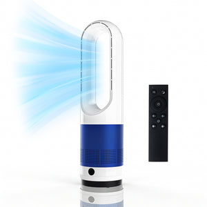 Sweetcrispy Tower Fan with 8 Speeds, 80° Oscillating Bladeless Fans with Remote Control