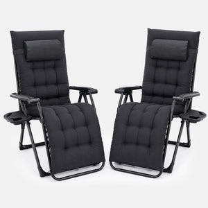 Sweetcrispy Foldable Zero-Gravity Outdoor Lounge Chair for Beach/Patio